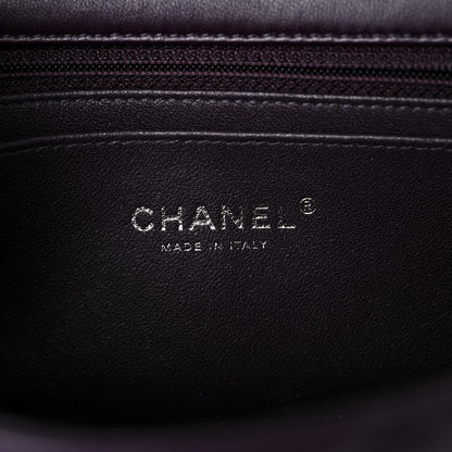 Chanel Lambskin Quilted Mini Rectangular Flap Dark Purple 6 of 13