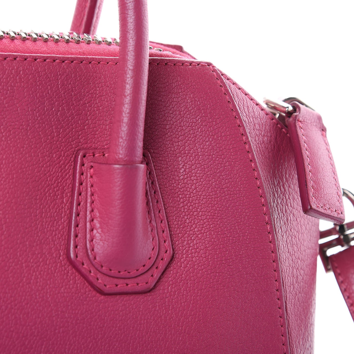 Sugar Goatskin Mini Antigona Magenta