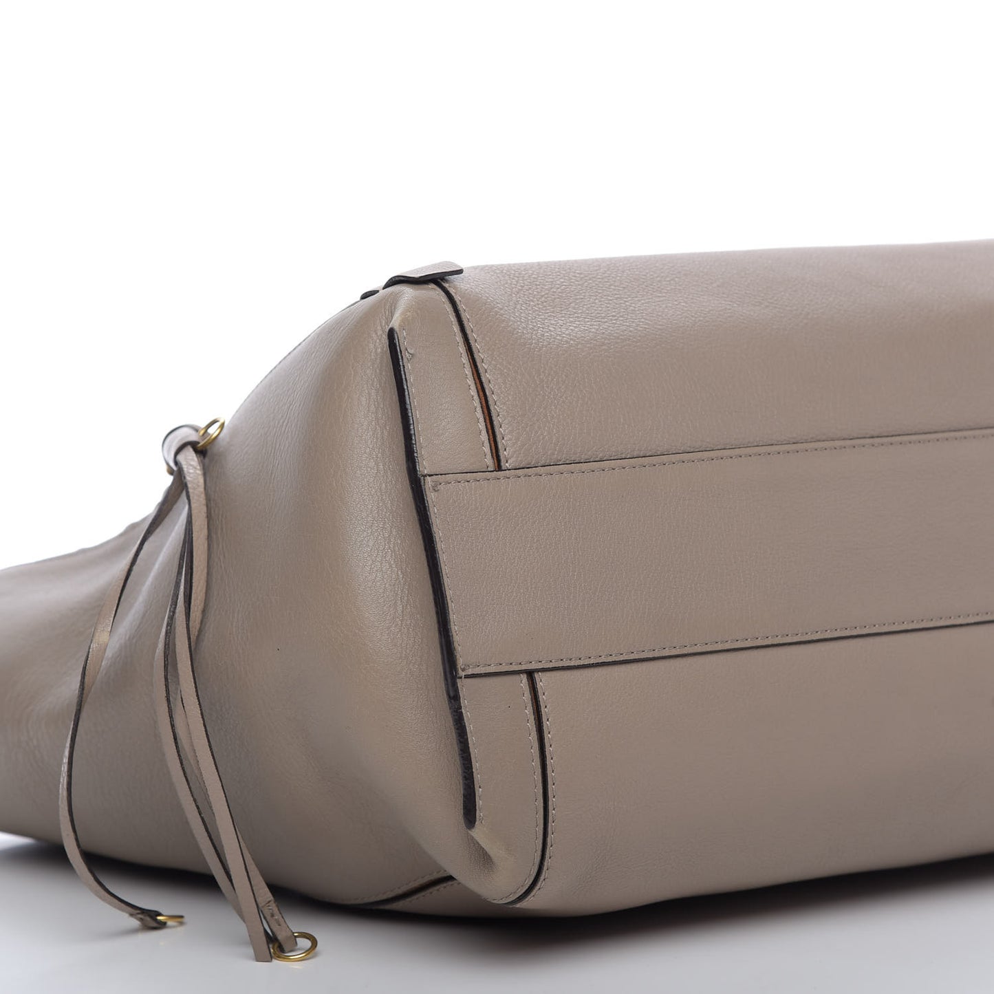 Smooth Calfskin Medium Milo Shopping Tote Motty Grey