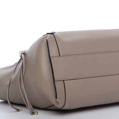 Chloe Smooth Calfskin Medium Milo Shopping Tote Motty Grey 6 of 10