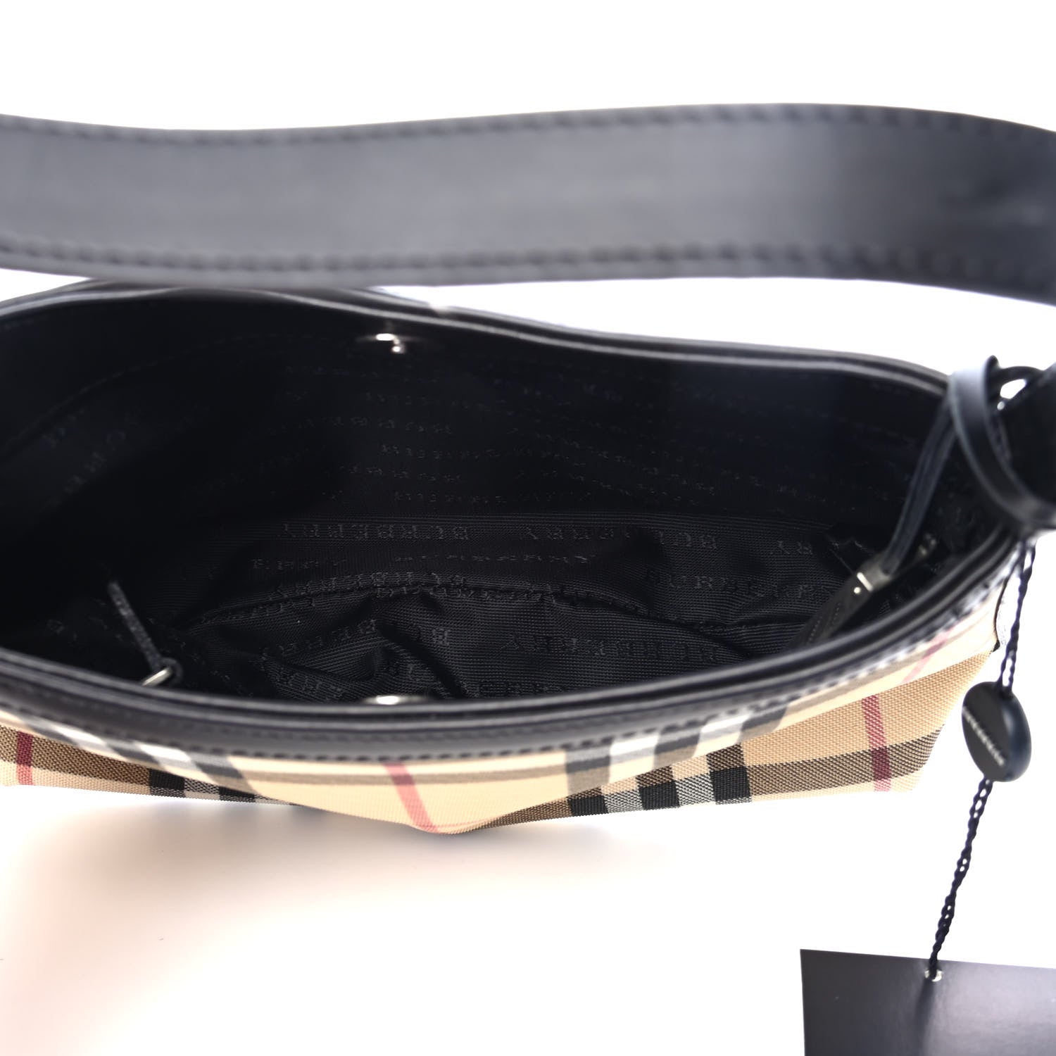 Burberry Vintage Check Shoulder Bag Black 4 of 4