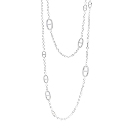 Hermes Sterling Silver Farandole Necklace 160 1 of 5
