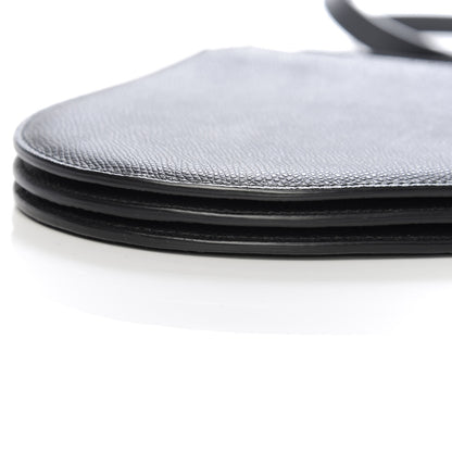 Christian Dior Grained Calfskin Saddle Pouch With Strap Black 10 of 11