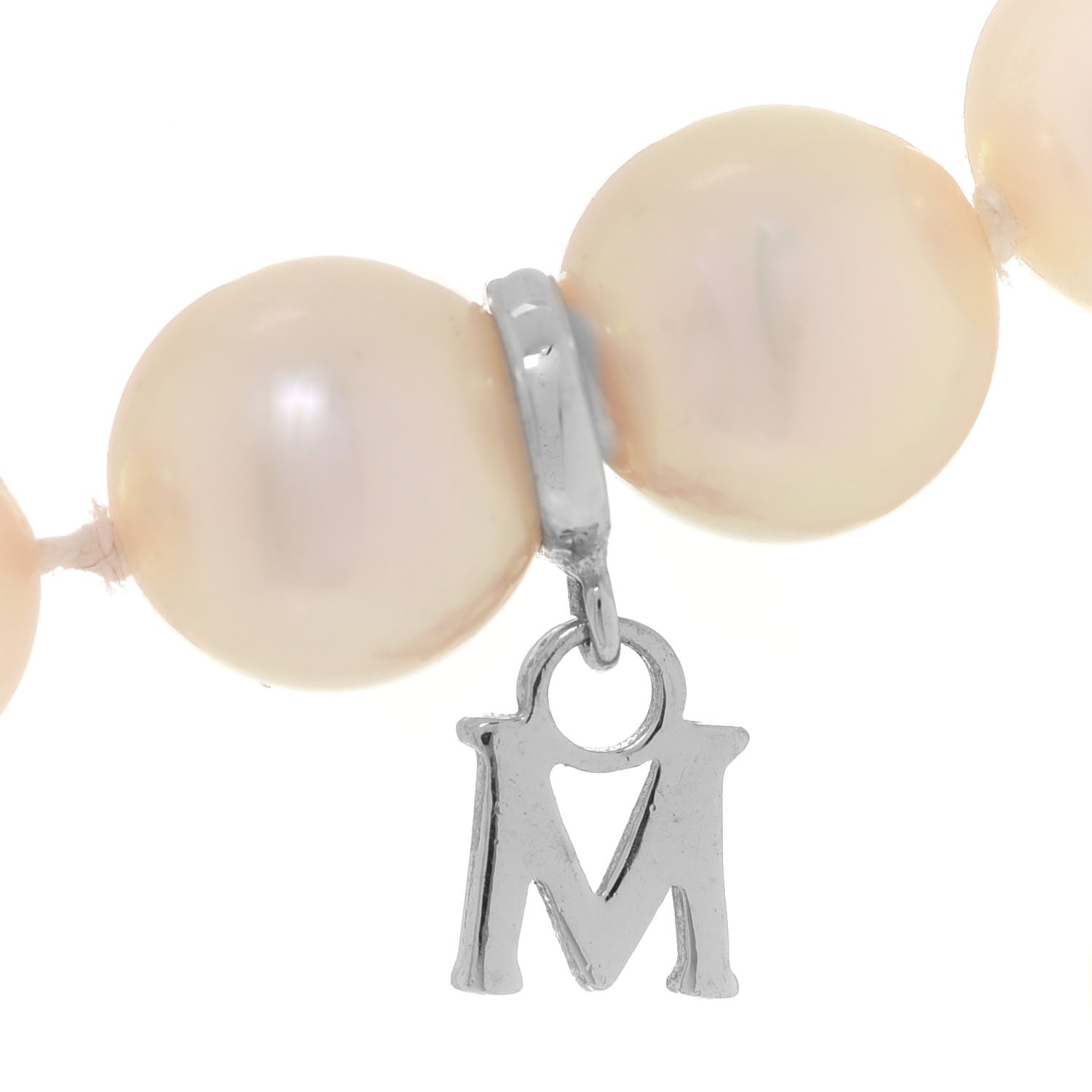Mikimoto 18K White Gold Diamond Akoya Pearl 7-7.5mm Strand Rondelle Necklace 6 of 6