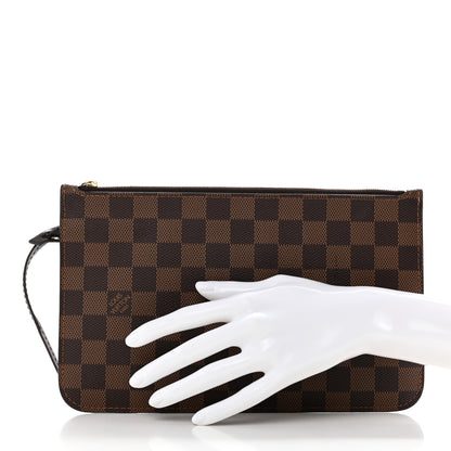 Louis Vuitton Damier Ebene Neverfull MM GM Pochette 2 of 14