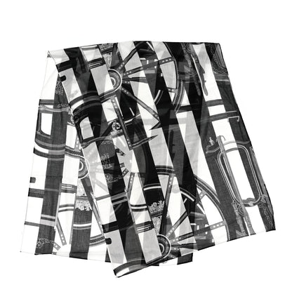 Hermes Cotton La Berline Bayadere Pareo Black 3 of 3