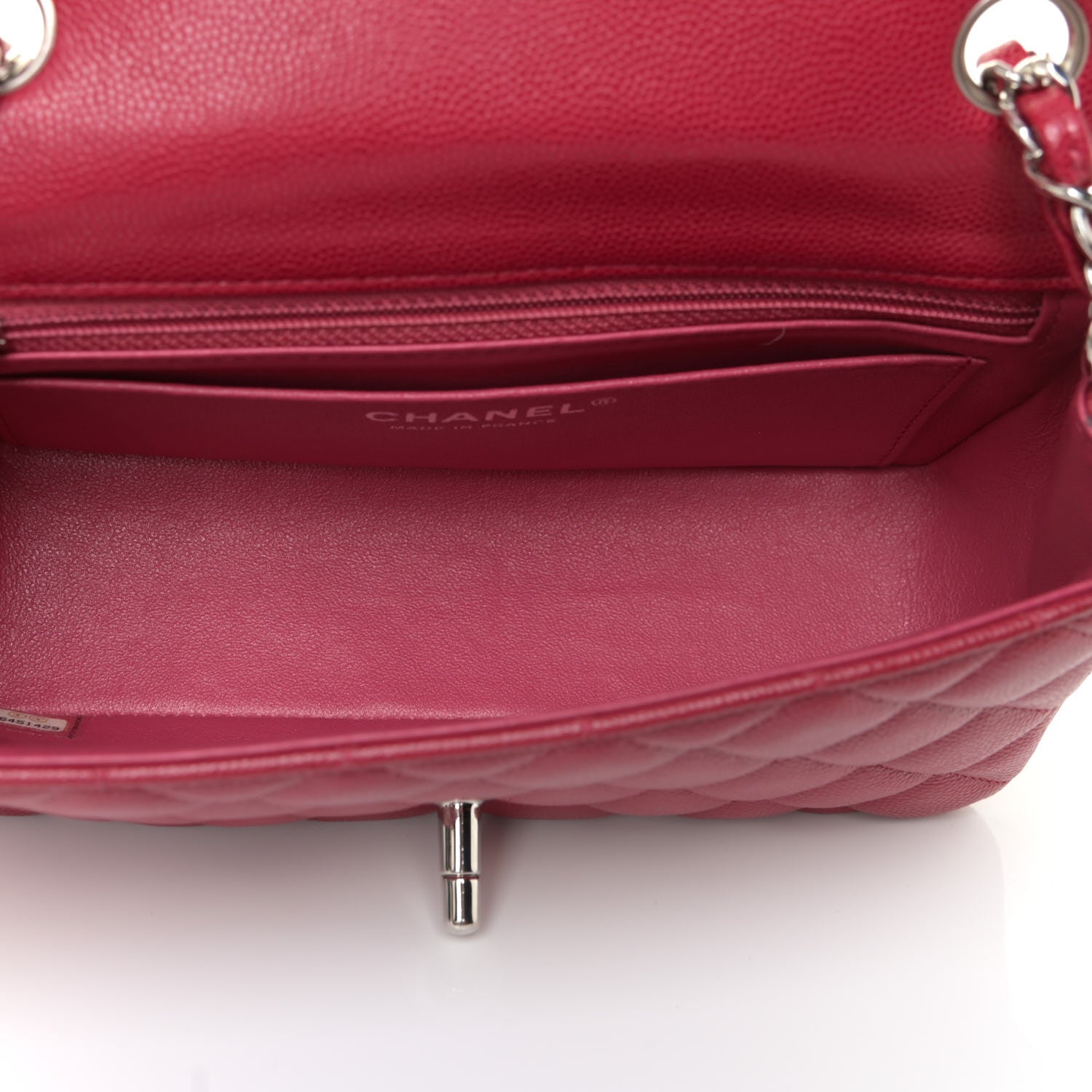 Chanel Caviar Quilted Mini Rectangular Flap Red 5 of 12