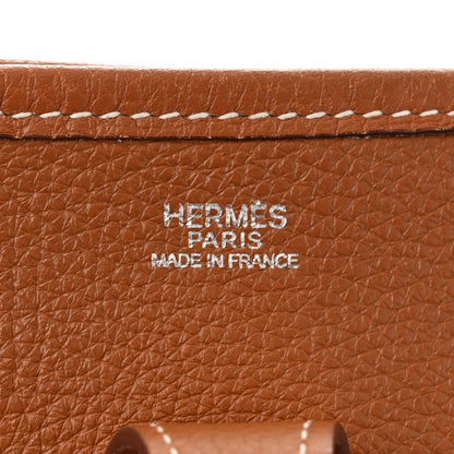 Hermes Taurillon Clemence Evelyne PM Gold 6 of 11