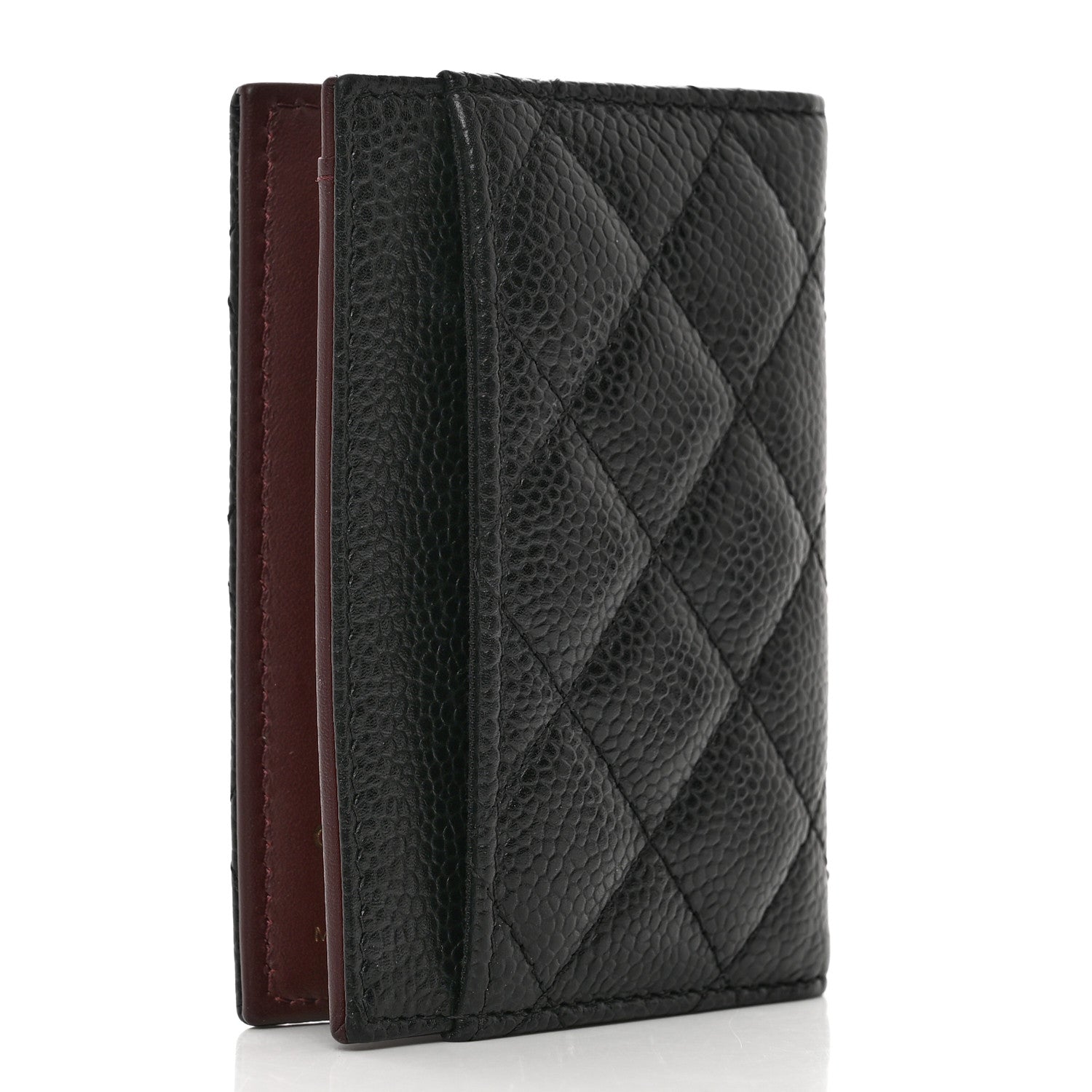 Chanel Caviar Quilted Card Holder Wallet Black 3 of 8