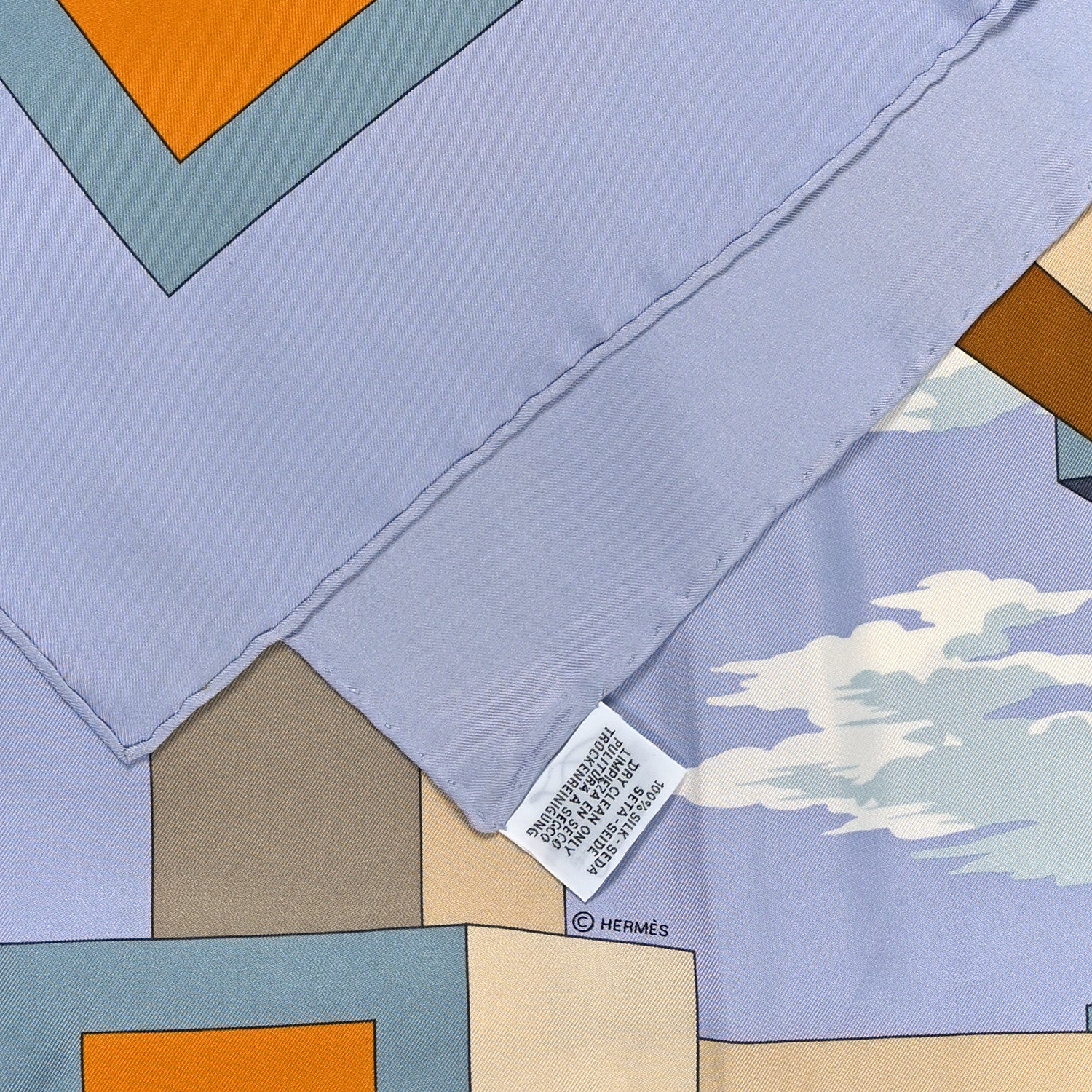 Hermes Silk Perspective II Cassandre Scarf 90 3 of 3