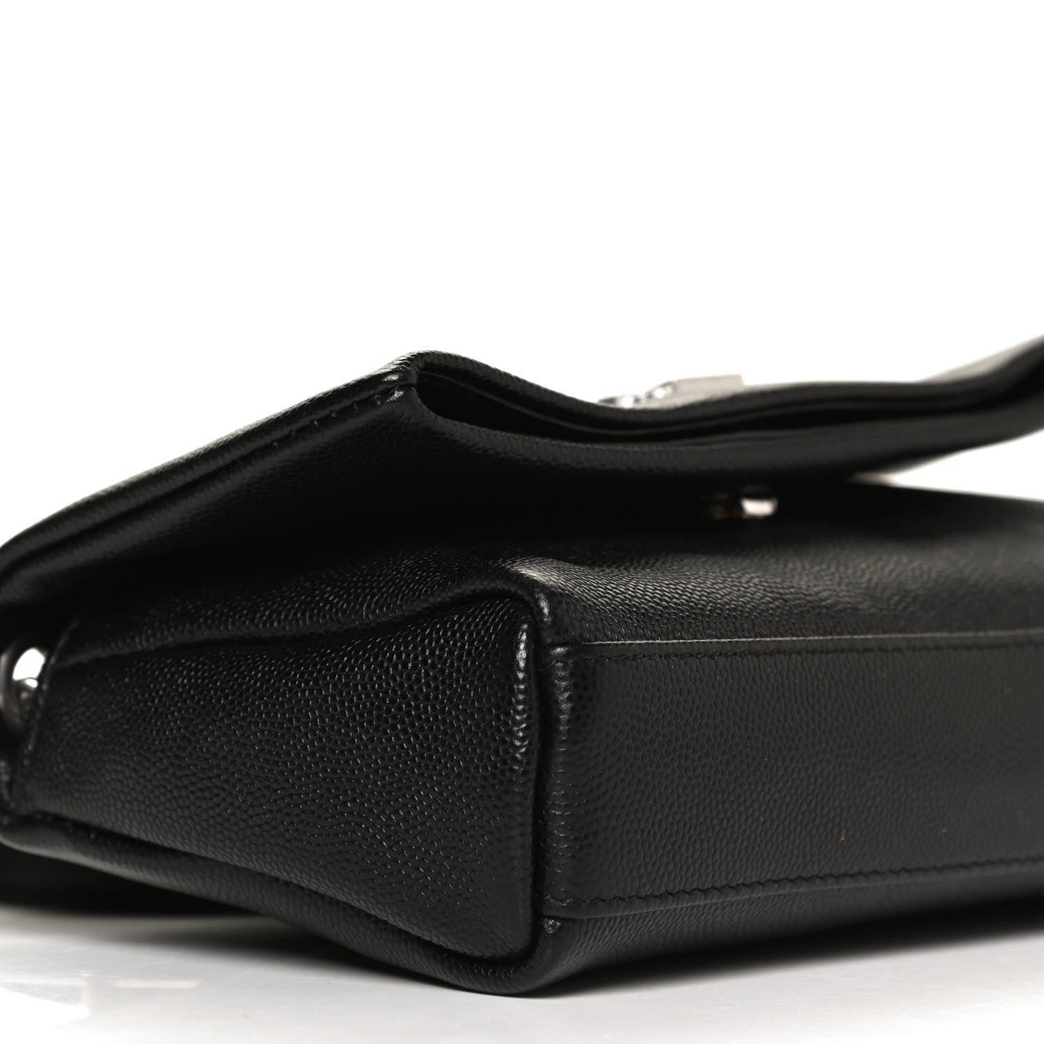 Saint Laurent Grain De Poudre Monogram Toy West Hollywood Fold-Over Bag Black 9 of 13