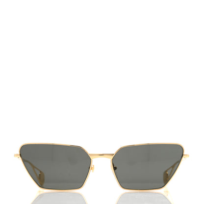 Gucci Rectangular Sunglasses GG0538S Gold Black 2 of 9