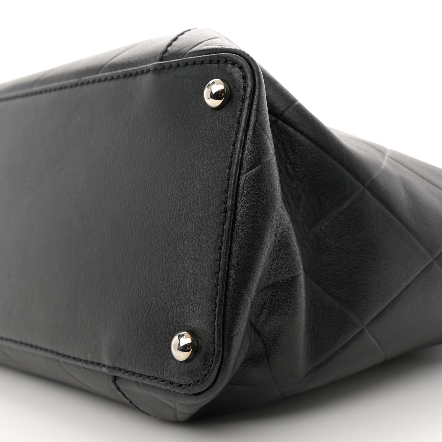 Calfskin Chevron CC All Day Tote Black
