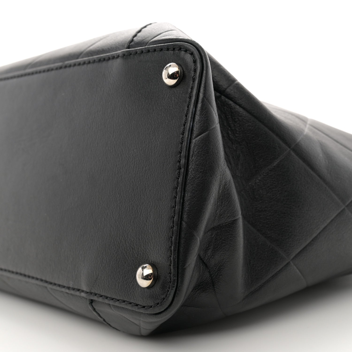 Chanel Calfskin Chevron CC All Day Tote Black 10 of 11