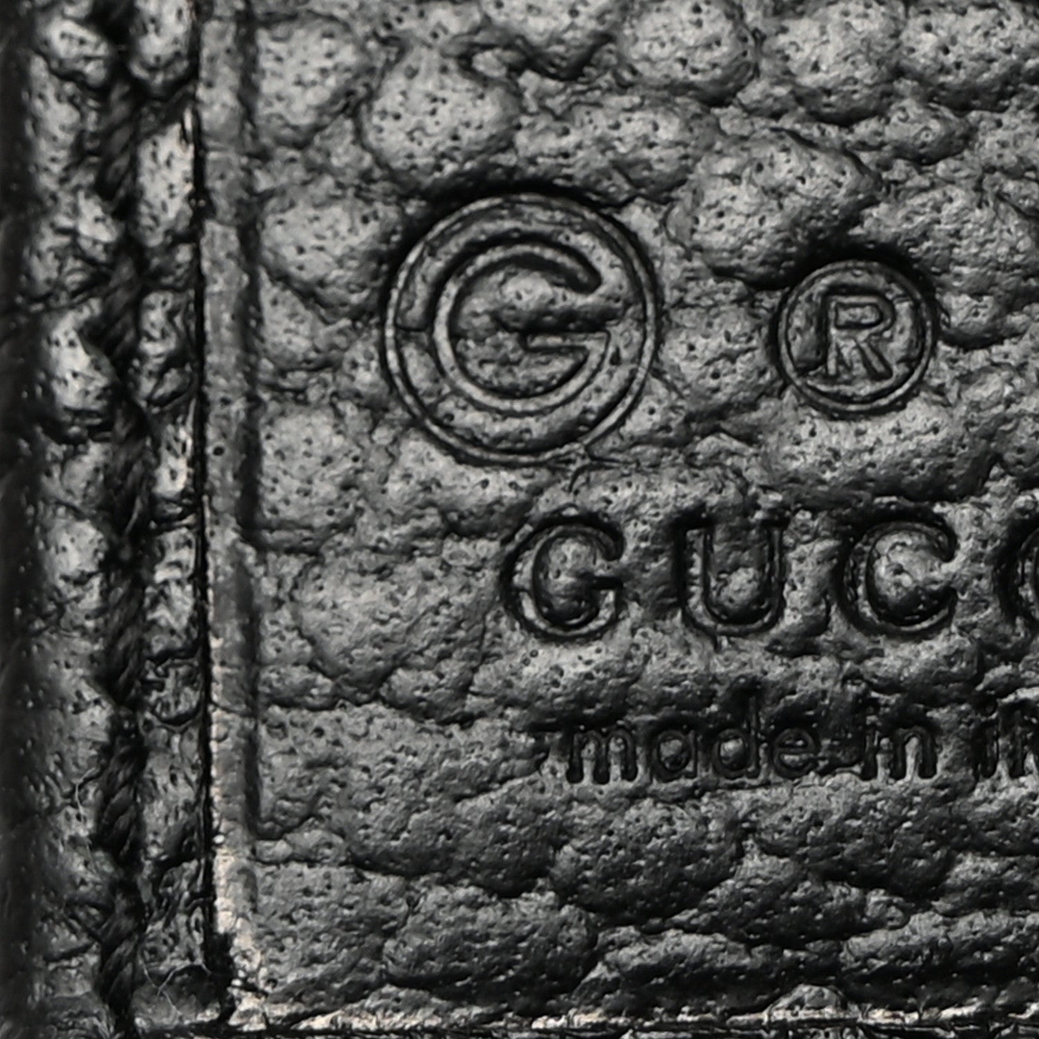 Gucci Dollar Calfskin Interlocking G French Wallet Black 10 of 10