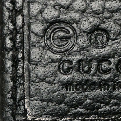 Gucci Dollar Calfskin Interlocking G French Wallet Black 10 of 10