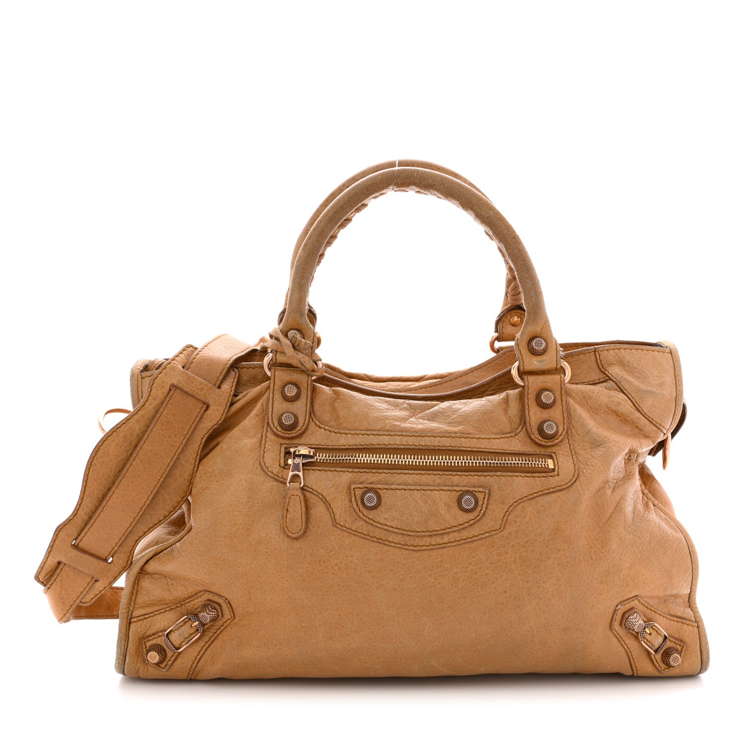 Balenciaga Agneau Giant 12 Rose Gold Hardware City Cumin 1 of 19