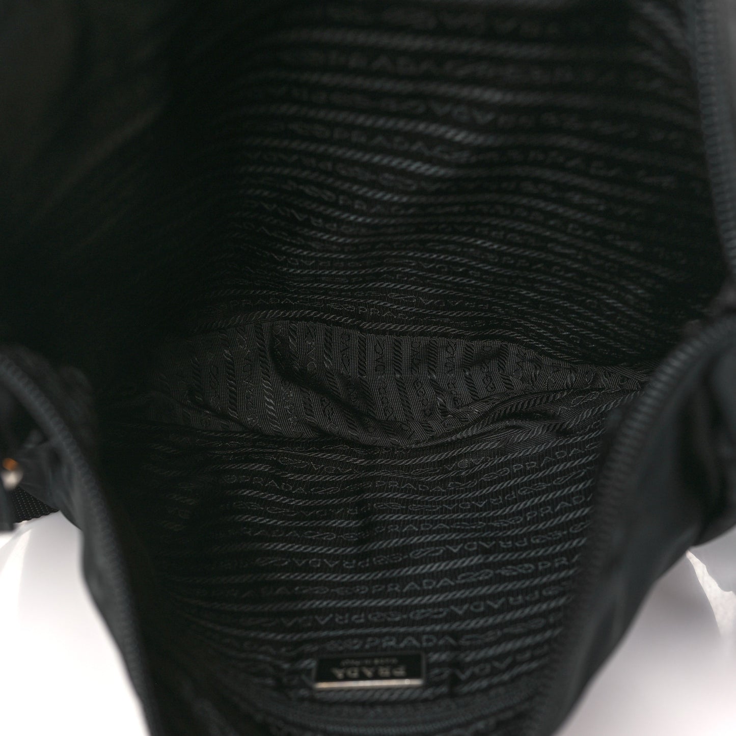 Tessuto Nylon Messenger Bag Black