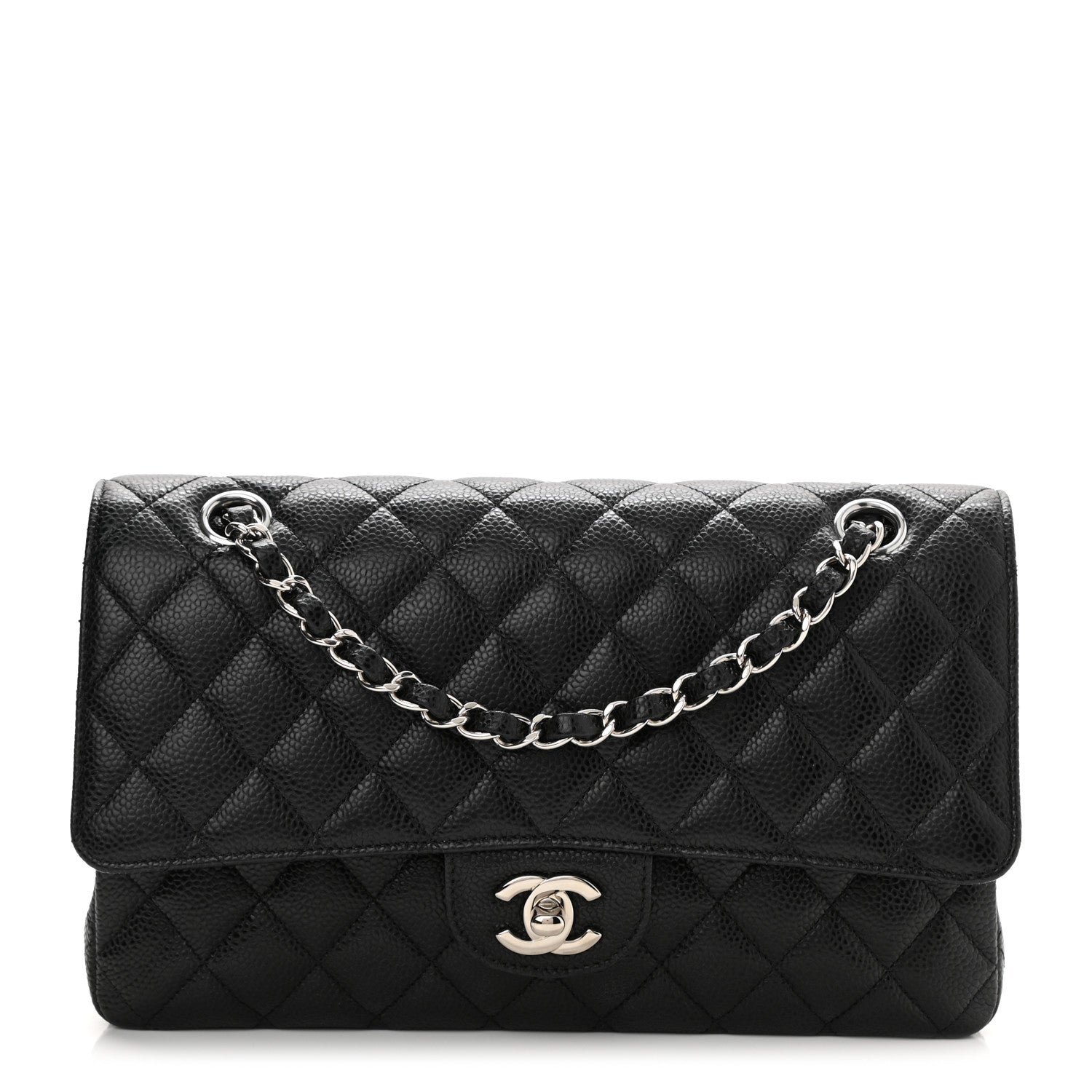 Chanel Caviar Quilted Medium Double Flap Black 1 of 10