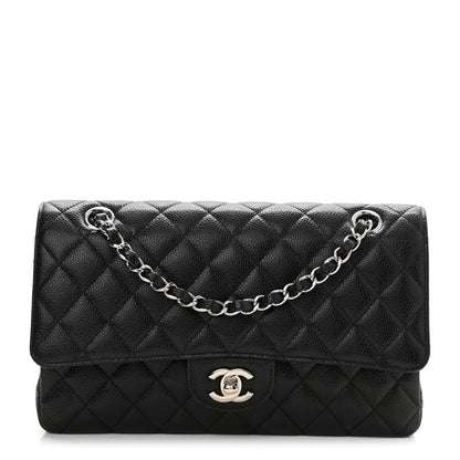 Chanel Caviar Quilted Medium Double Flap Black 1 of 10