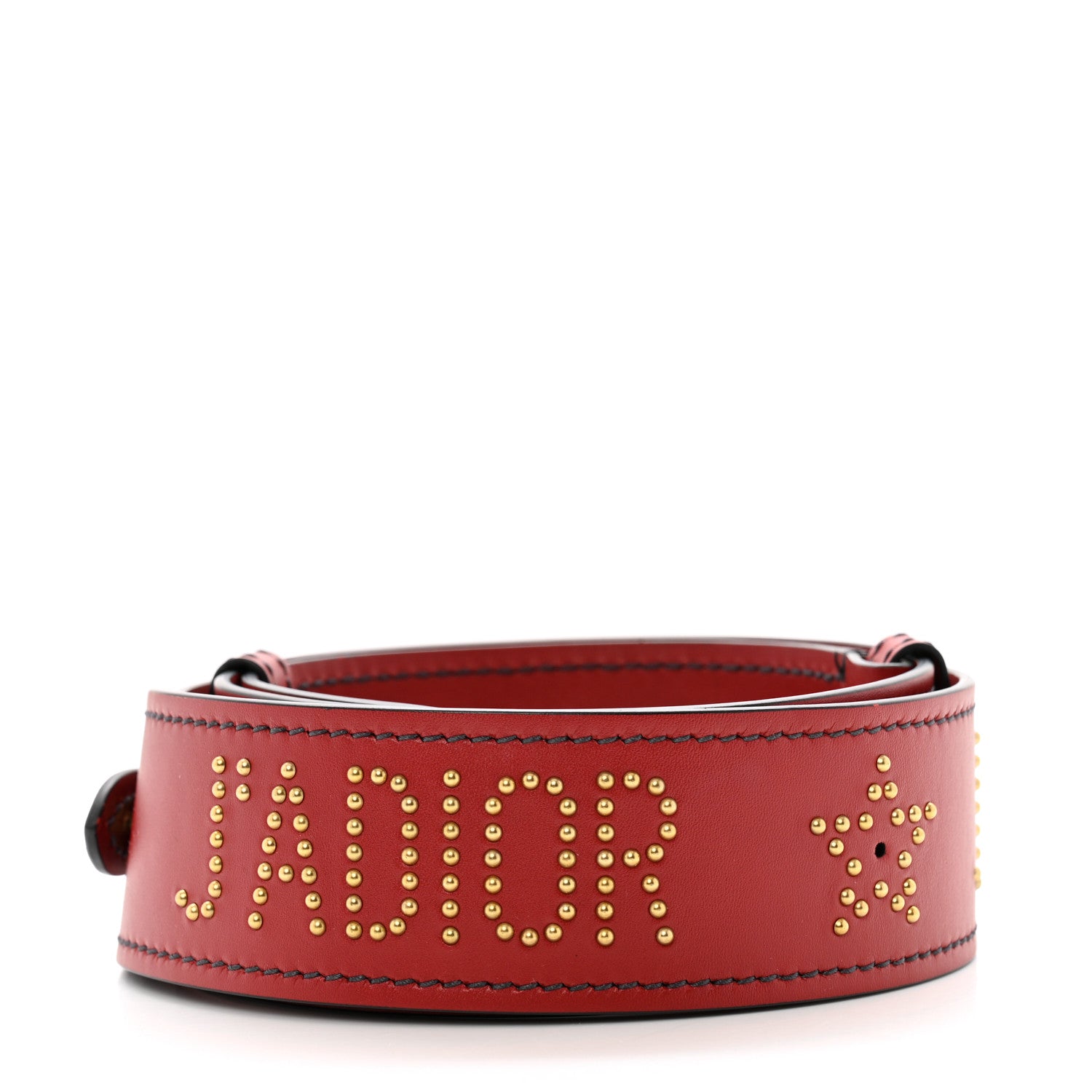 Christian Dior Calfskin Studded J'Adior Shoulder Strap Deep Red 2 of 6