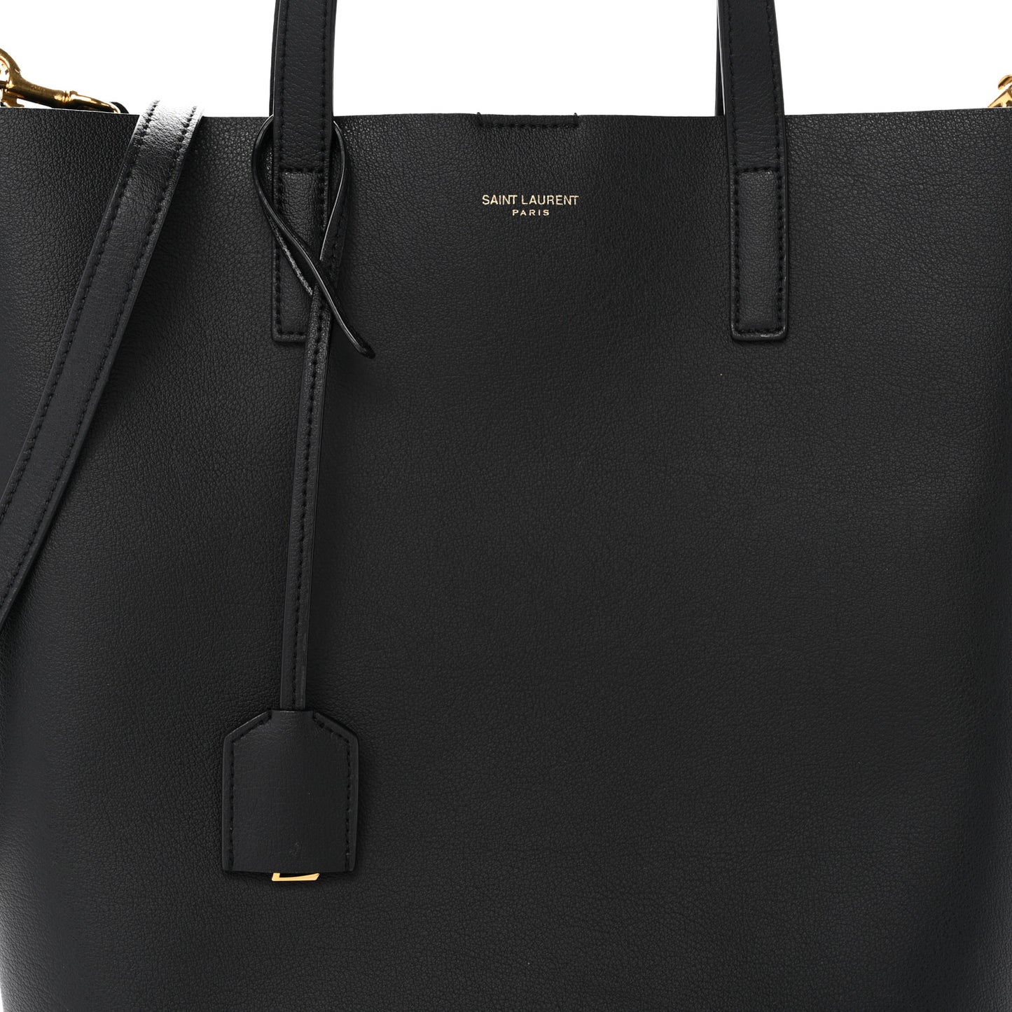 Calfskin Toy Shopping Tote Black