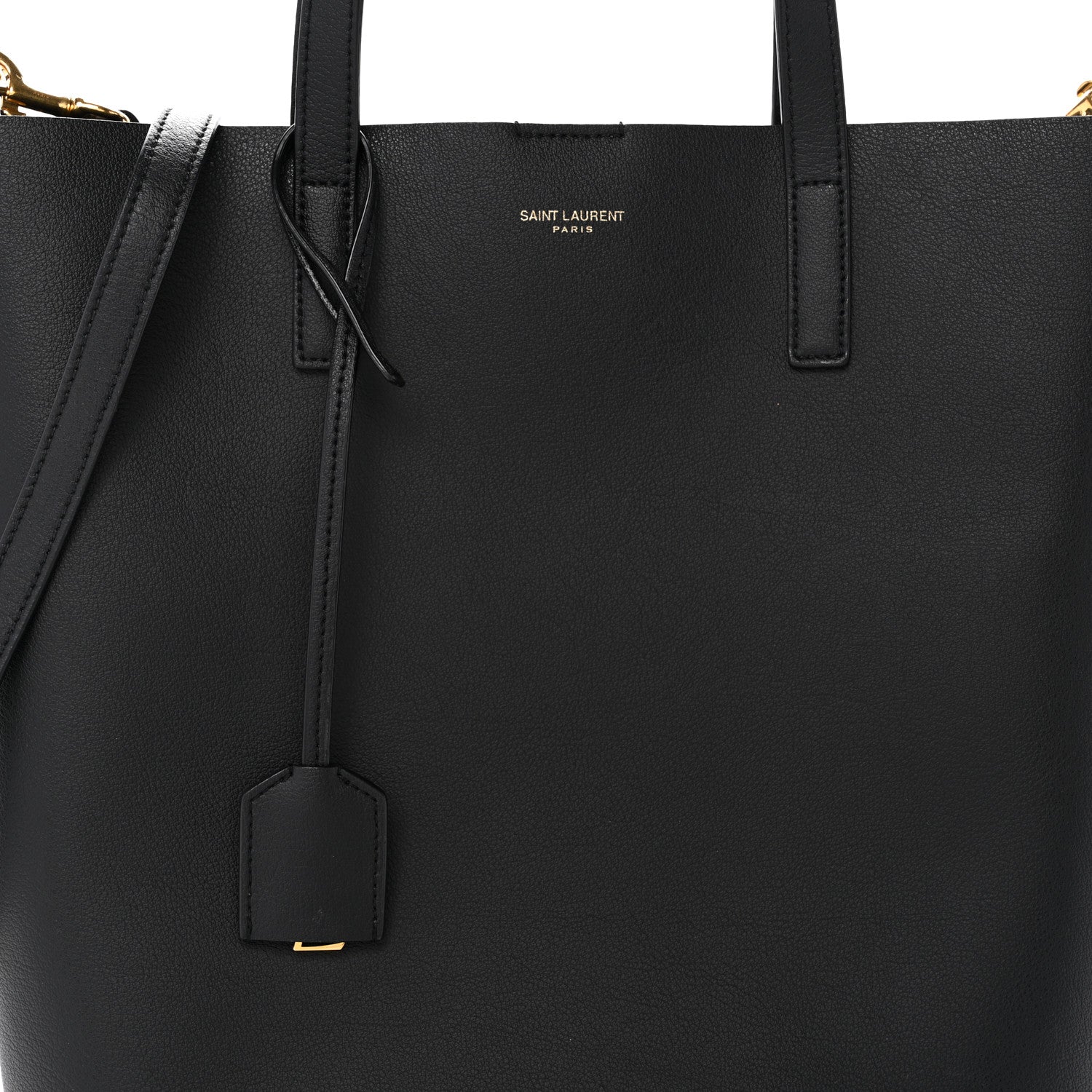 Saint Laurent Calfskin Toy Shopping Tote Black 8 of 11