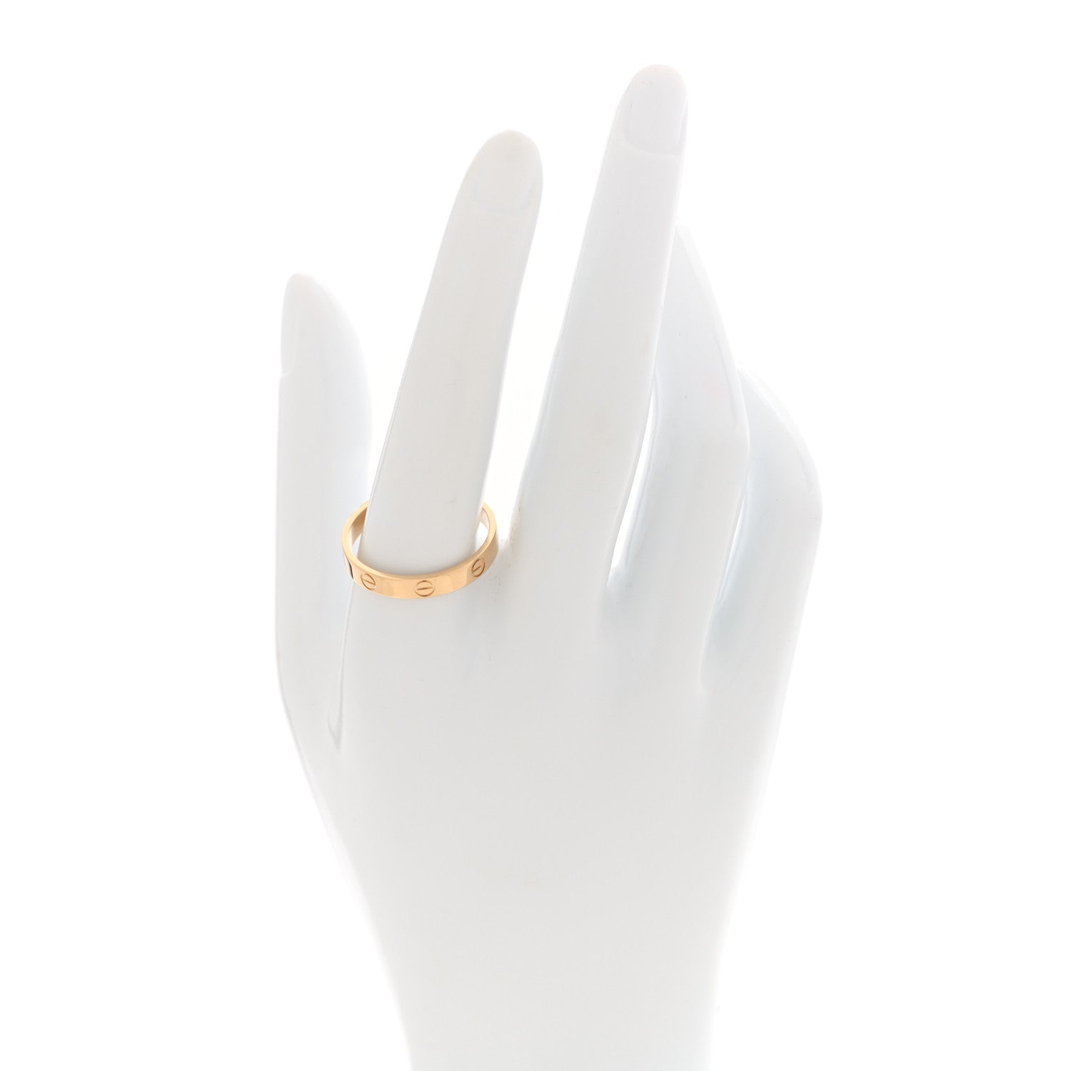 Cartier 18K Yellow Gold 3.5mm LOVE Wedding Band Ring 63 10.25 2 of 5
