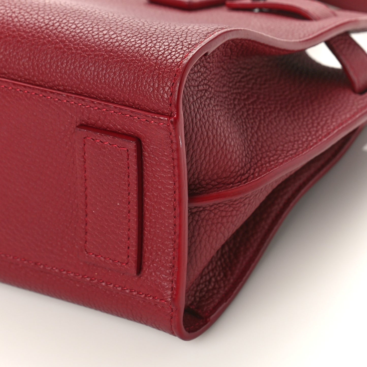 Grained Calfskin Nano Sac De Jour Souple Palissandre