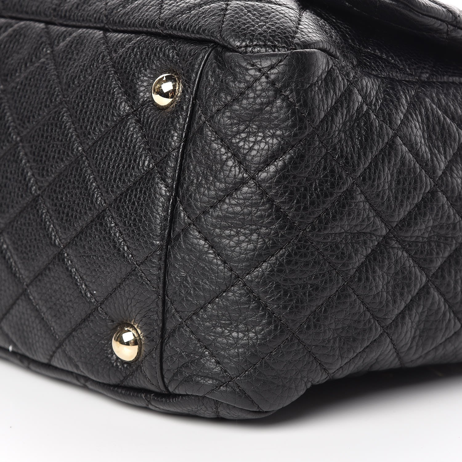 Chanel Calfskin Quilted XXL Travel Flap Bag Black 10 of 11
