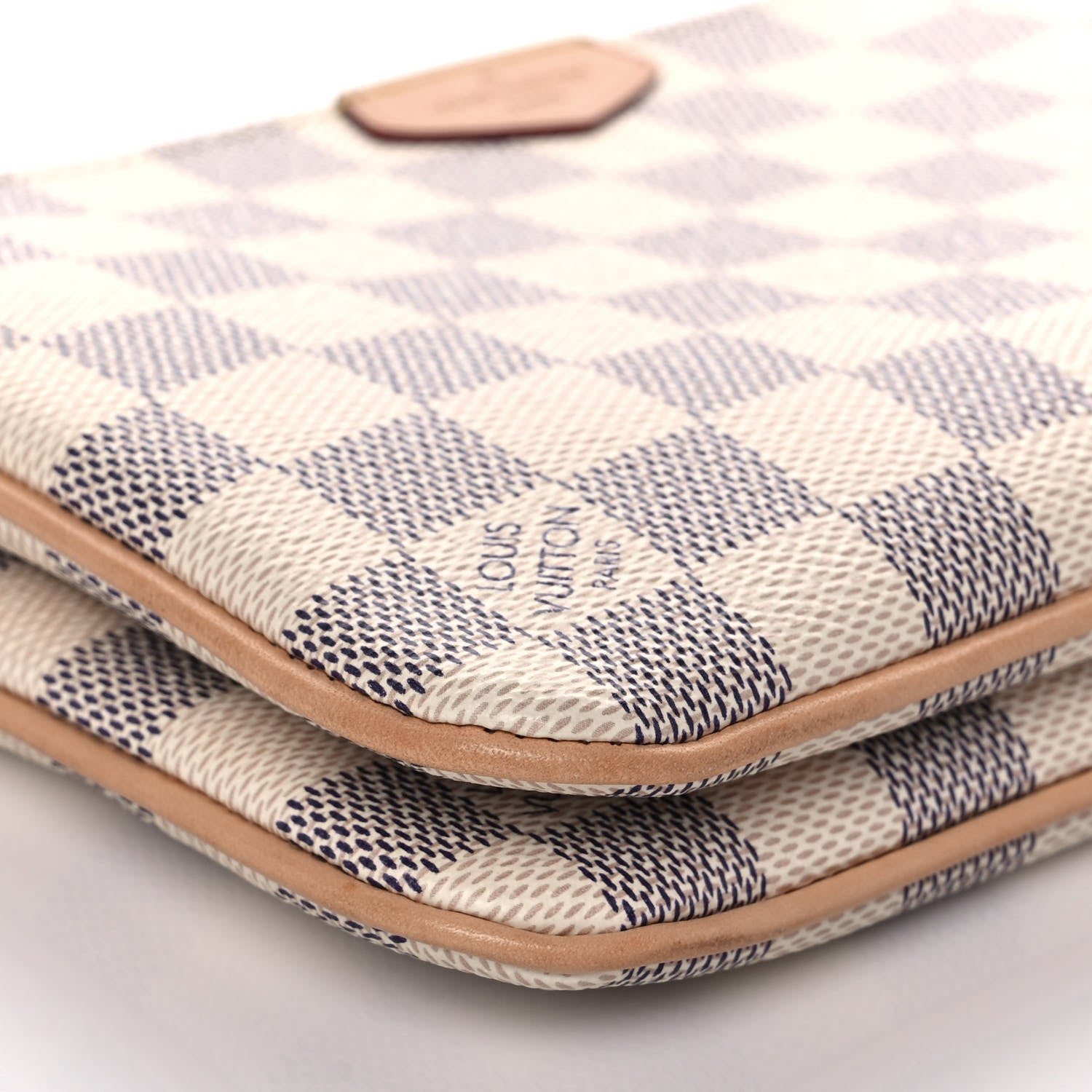 Louis Vuitton Damier Azur Double Zip Pochette 7 of 9