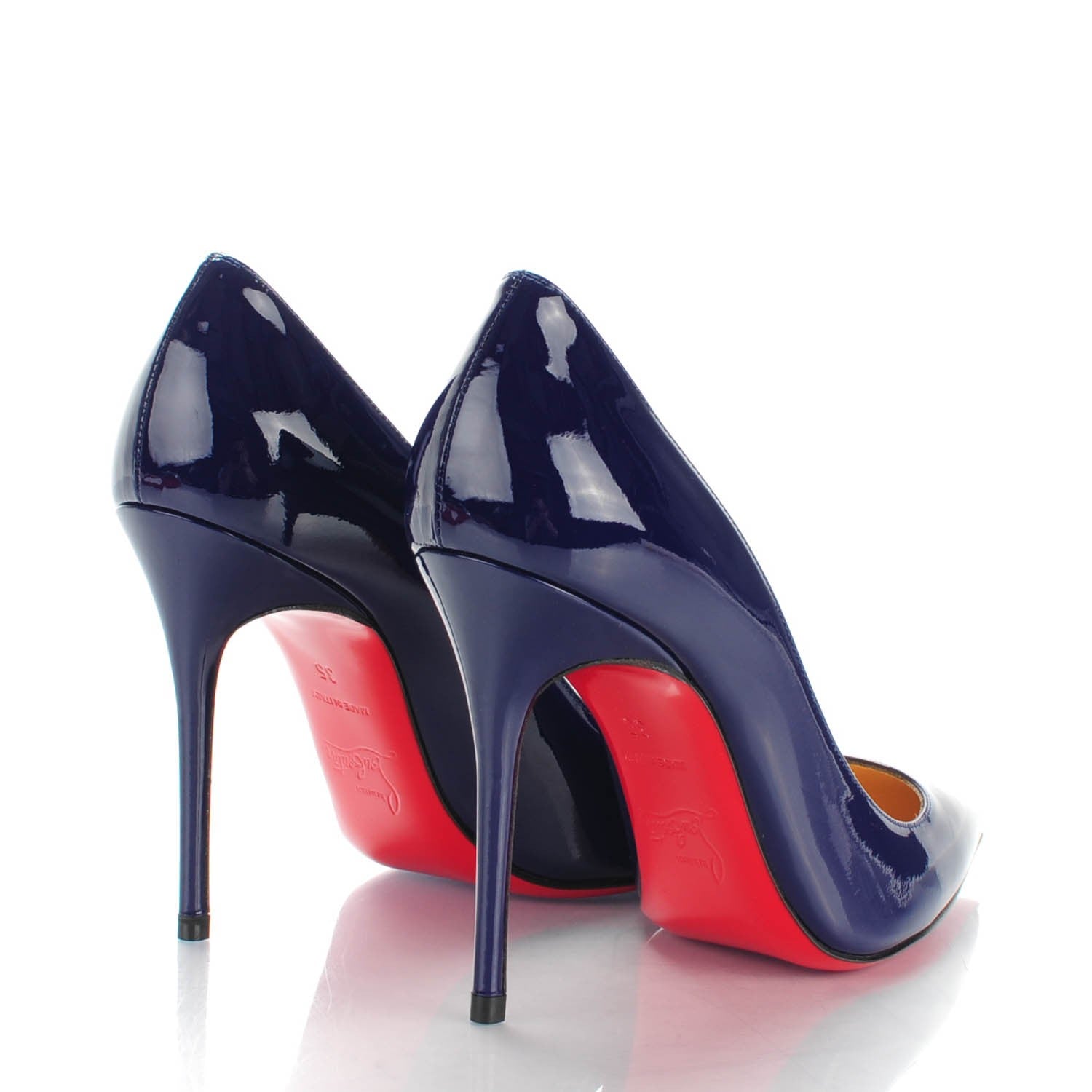 【美品】クリスチャンルブタン DECOLLETE 554 ブラック37.5 Decollete 554 100 BLACK Leather - Shoes - Women - Christian