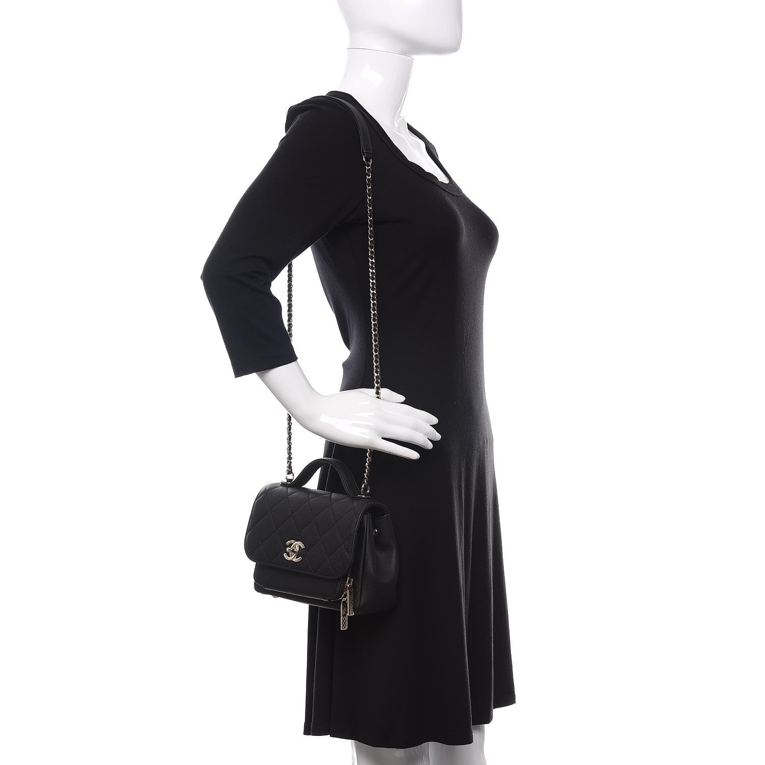 Chanel Caviar Quilted Small Business Affinity Flap Black 2 of 11