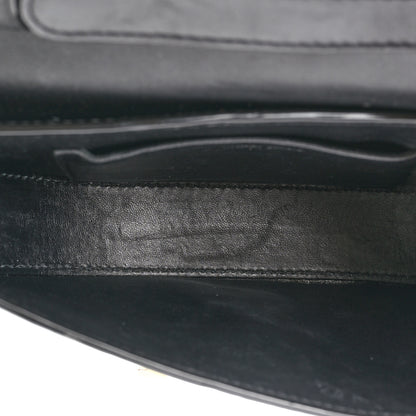 Alexander Wang Crocodile Embossed Calfskin W Legacy Saddle Bag Black 5 of 12