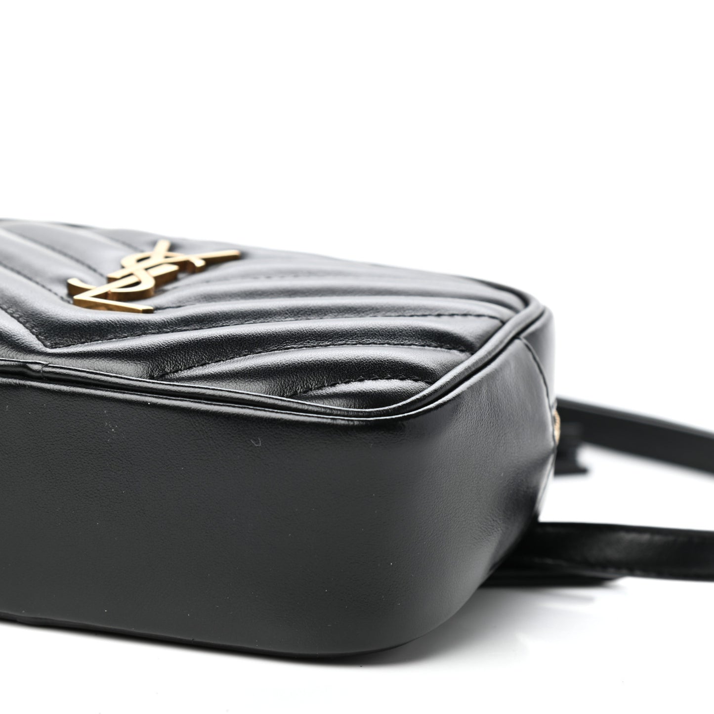 Calfskin Matelasse Monogram Lou Belt Bag Black