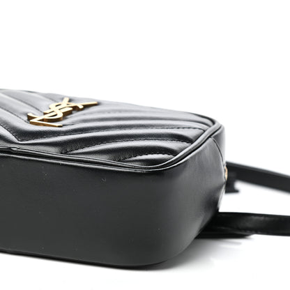 Saint Laurent Calfskin Matelasse Monogram Lou Belt Bag Black 8 of 9