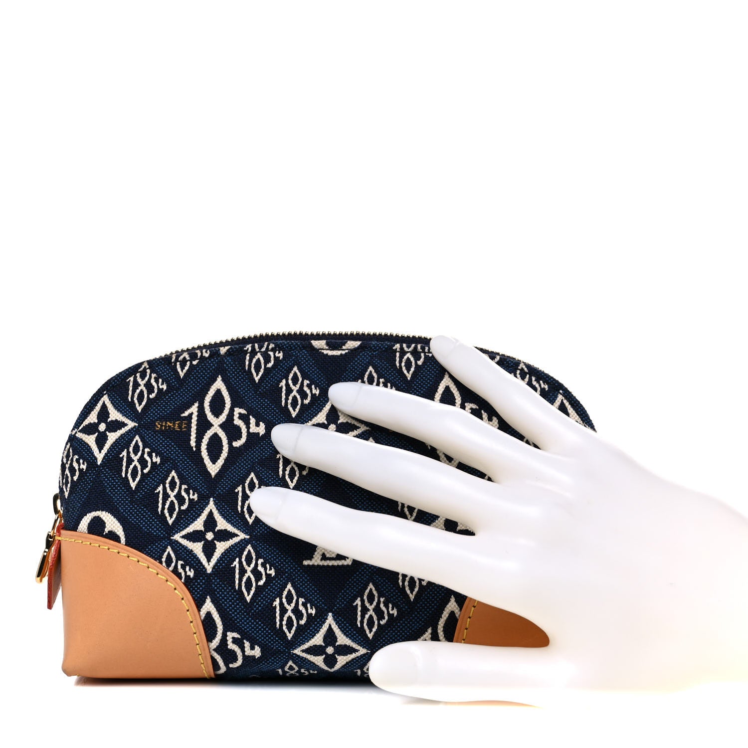 Louis Vuitton Jacquard Since 1854 Cosmetic Pouch PM Blue 2 of 14