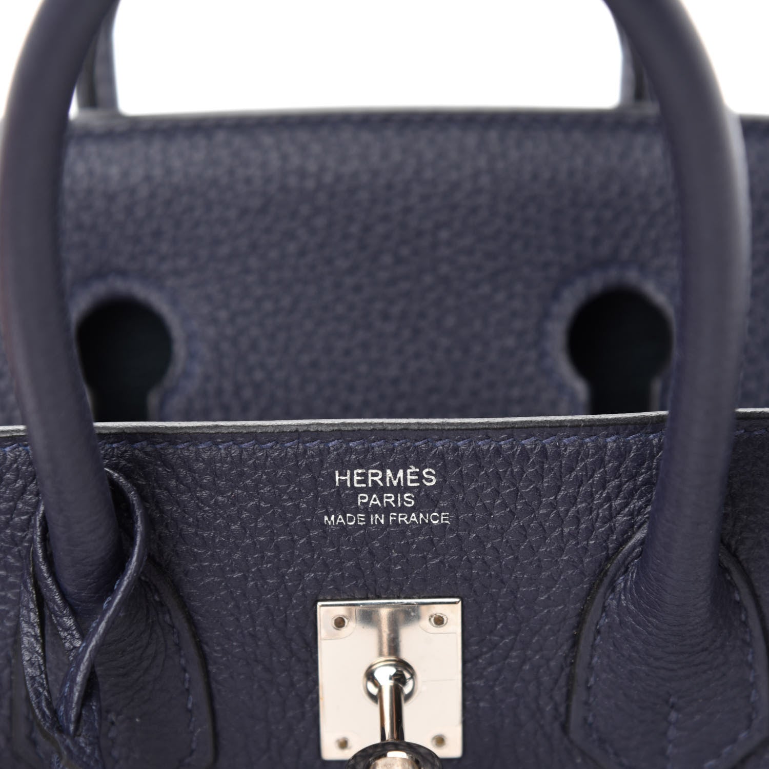 Hermes Togo Swift Officier Birkin 25 Bleu Nuit Vert Cypress 8 of 11