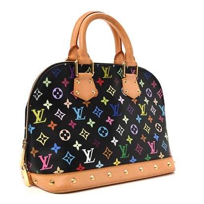 Louis Vuitton Monogram Multicolor Alma Black 3 of 10