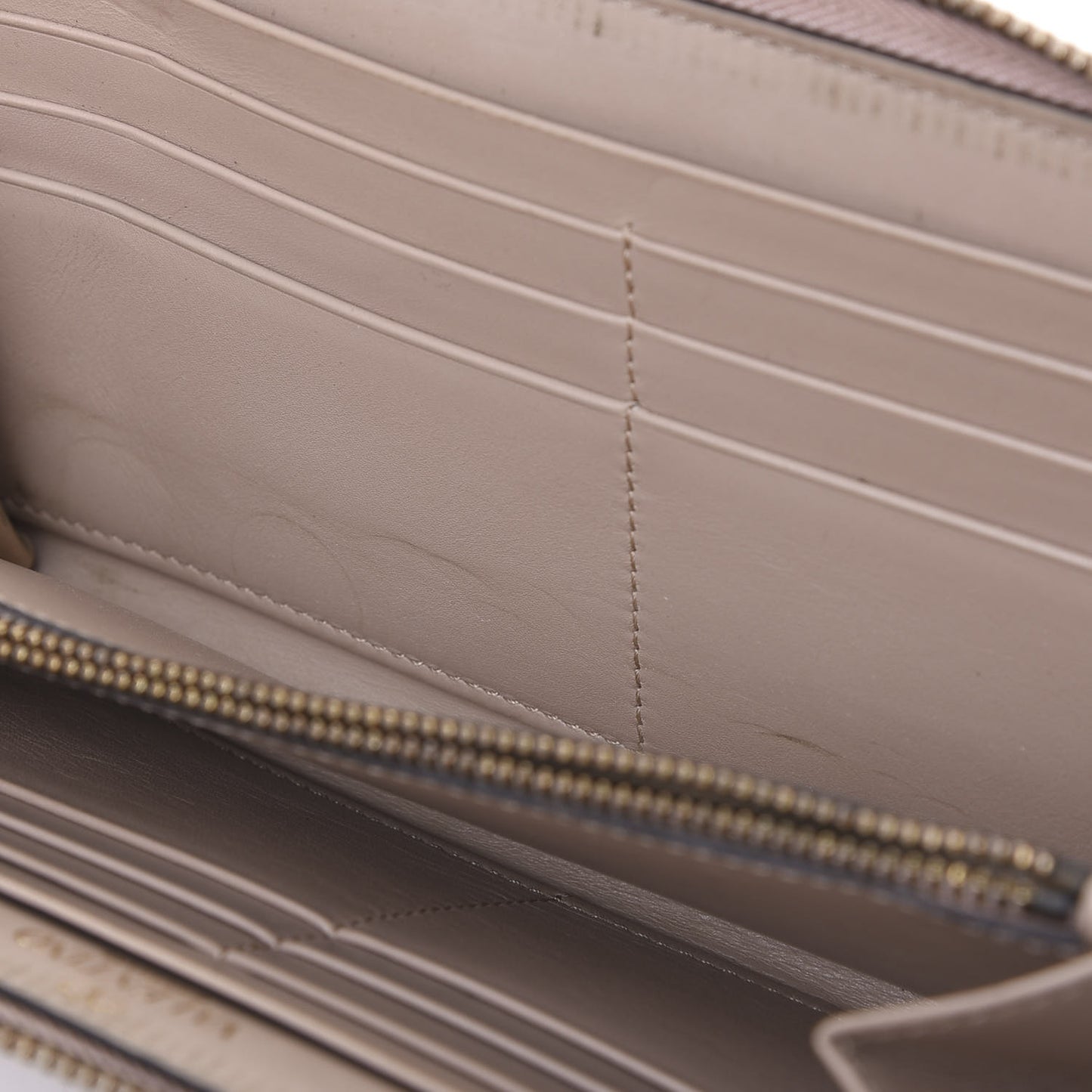 Calfskin Rockstud Zip Around Wallet Poudre