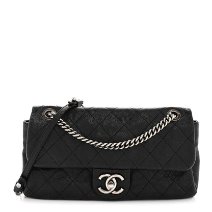 Chanel Caviar Quilted Medium Simply CC Flap Black 1 of 15