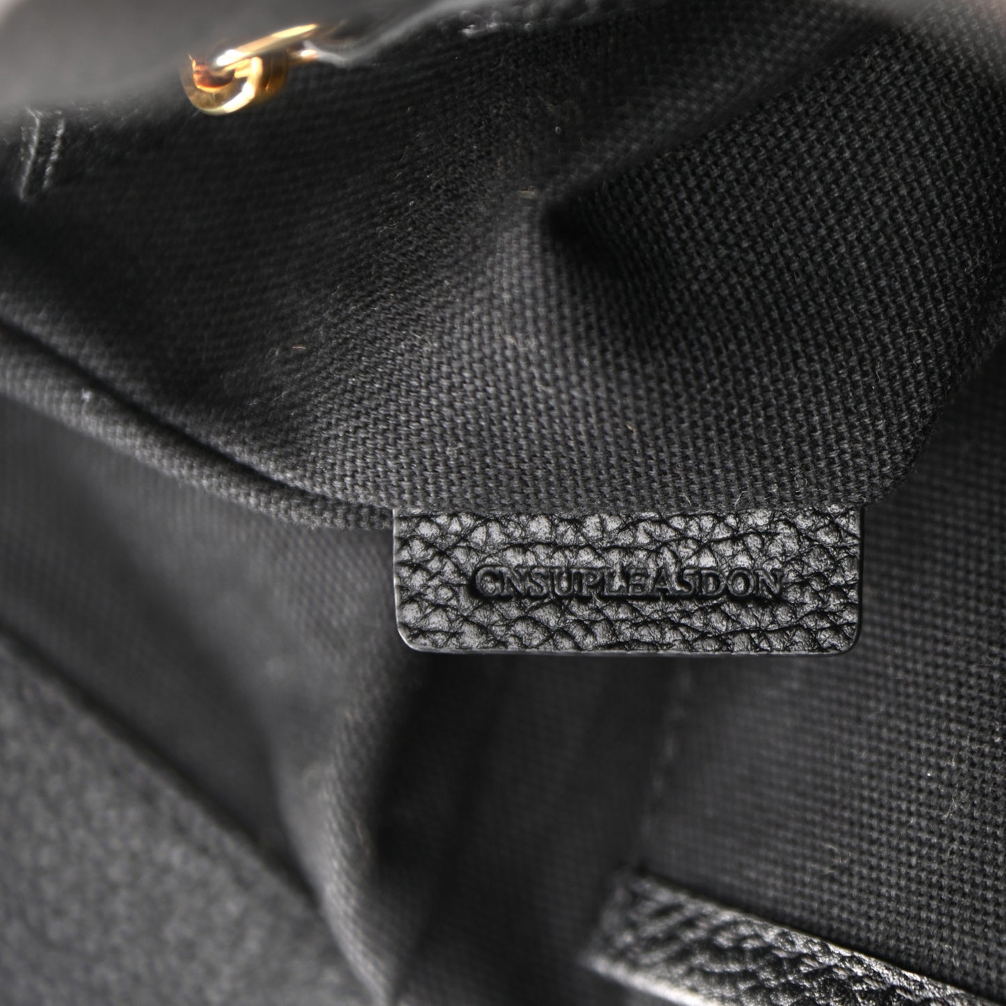 Canvas Mega Check Small Baildon Messenger Bag Black