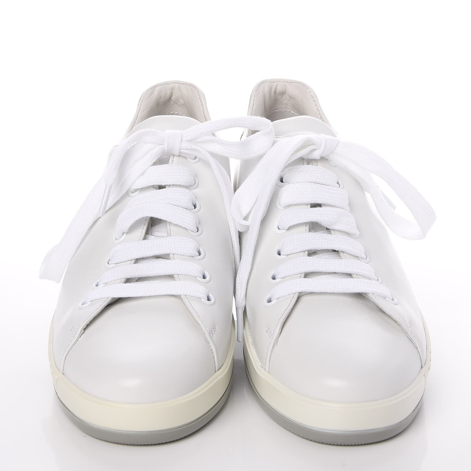 Prada Vitello Soft Low Top 30mm Sneakers 39 White 2 of 11
