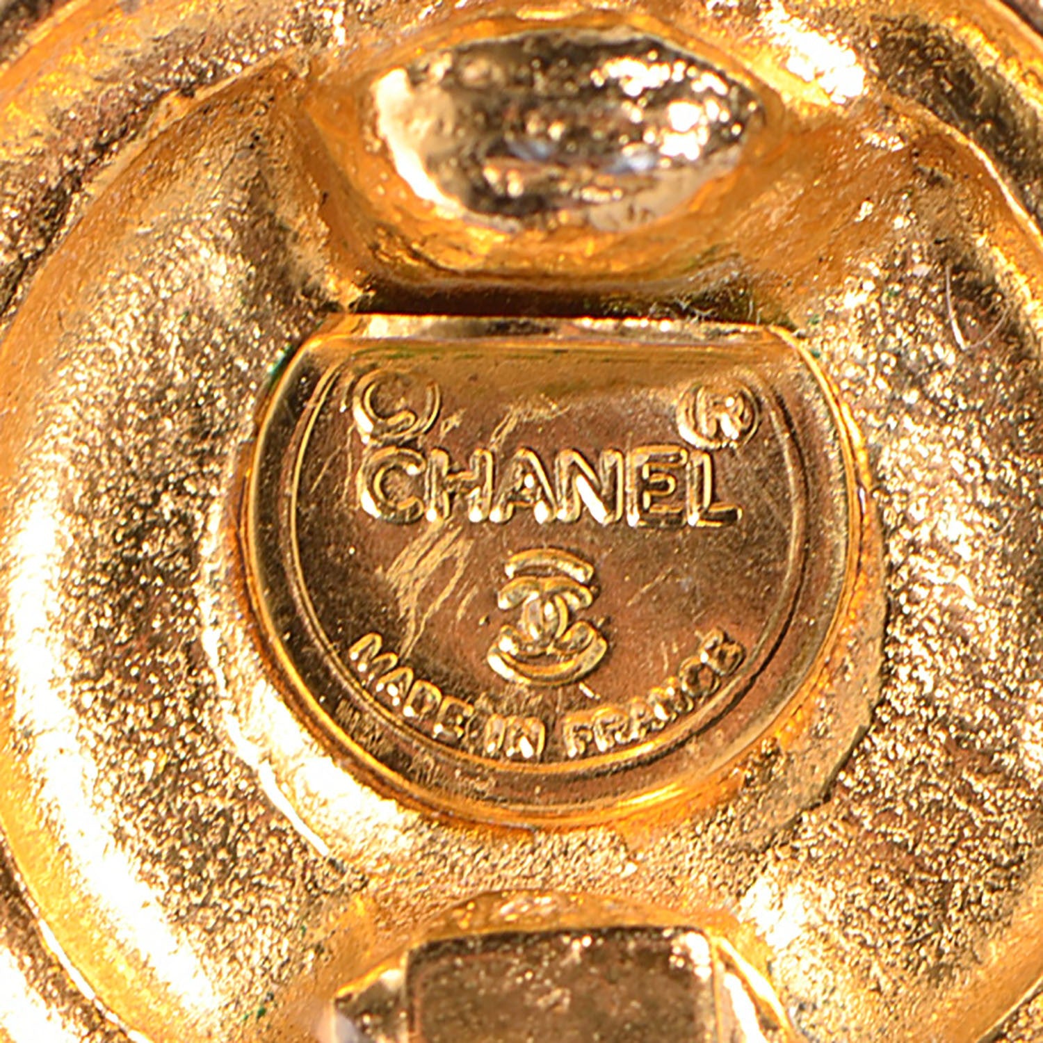 Chanel CC Clip On Earrings Gold 4 of 4