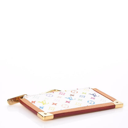 Louis Vuitton Monogram Multicolor Key Pouch White 4 of 7