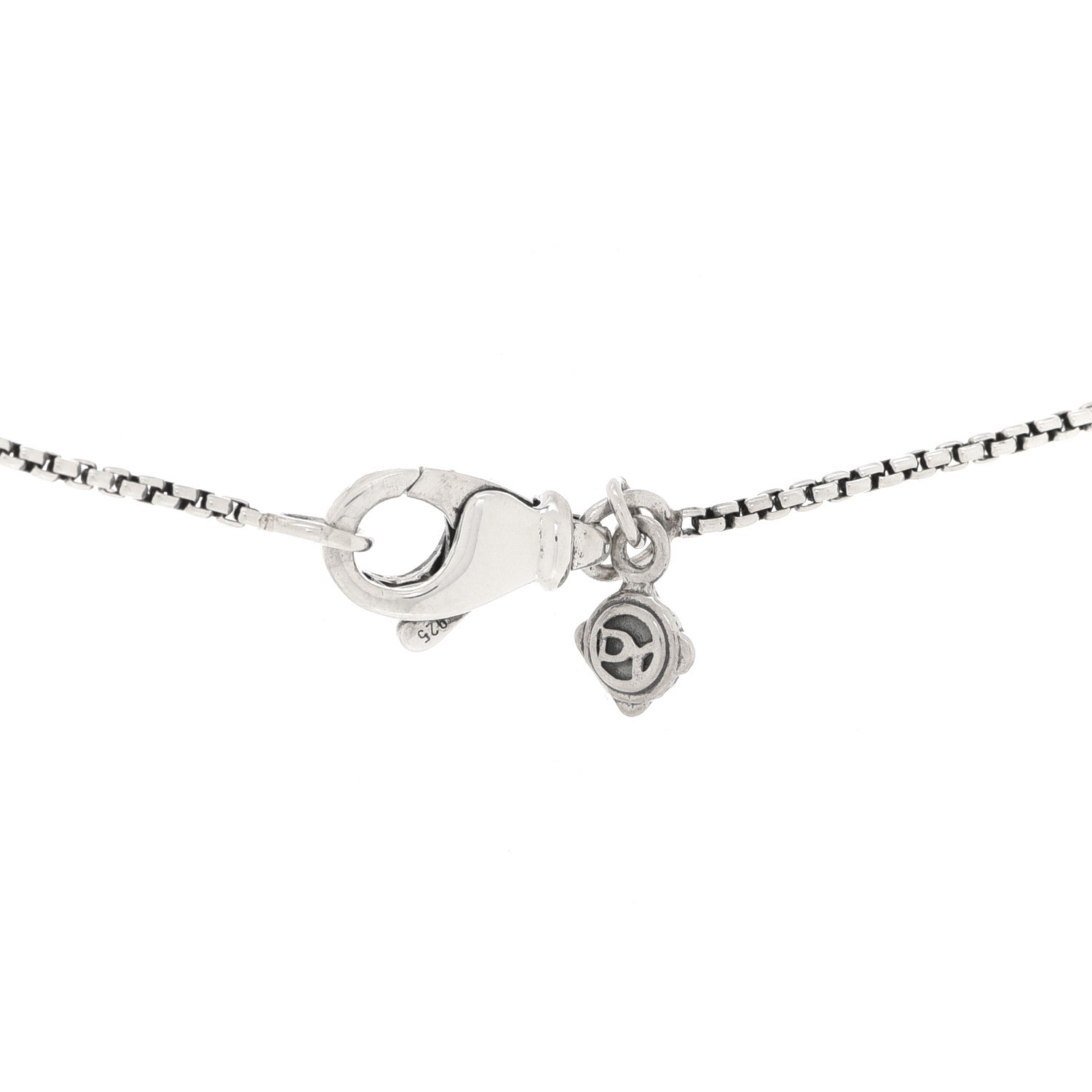 David Yurman Sterling Silver Pearl 8mm Petite Chatelaine Pendant Necklace 5 of 5