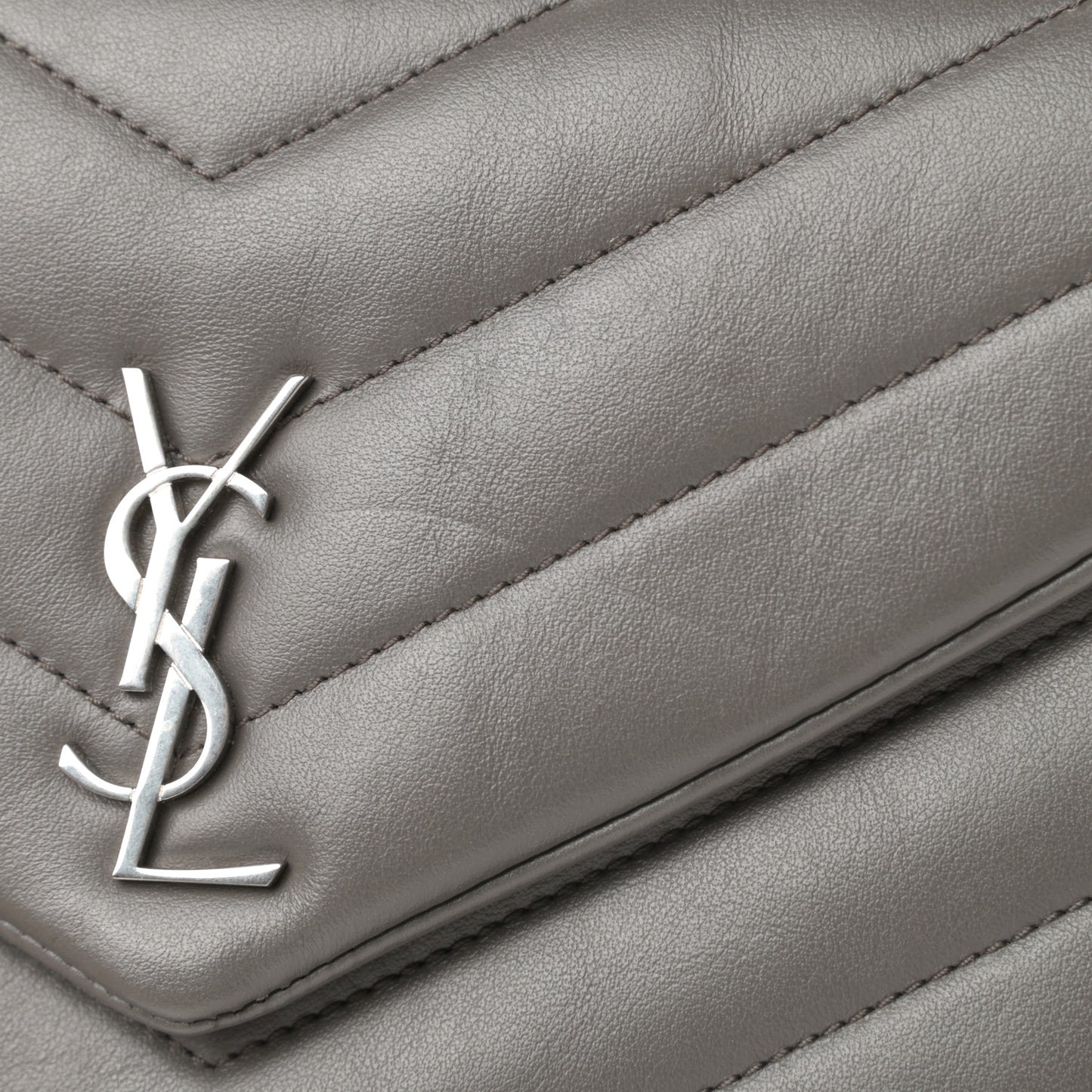 Calfskin Y Quilted Monogram Loulou Flap Bag Earth