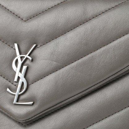 Saint Laurent Calfskin Y Quilted Monogram Loulou Flap Bag Earth 11 of 14