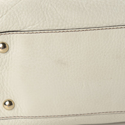 Gucci Pebbled Calfskin Large Soho Top Handle Bag Off White 15 of 19