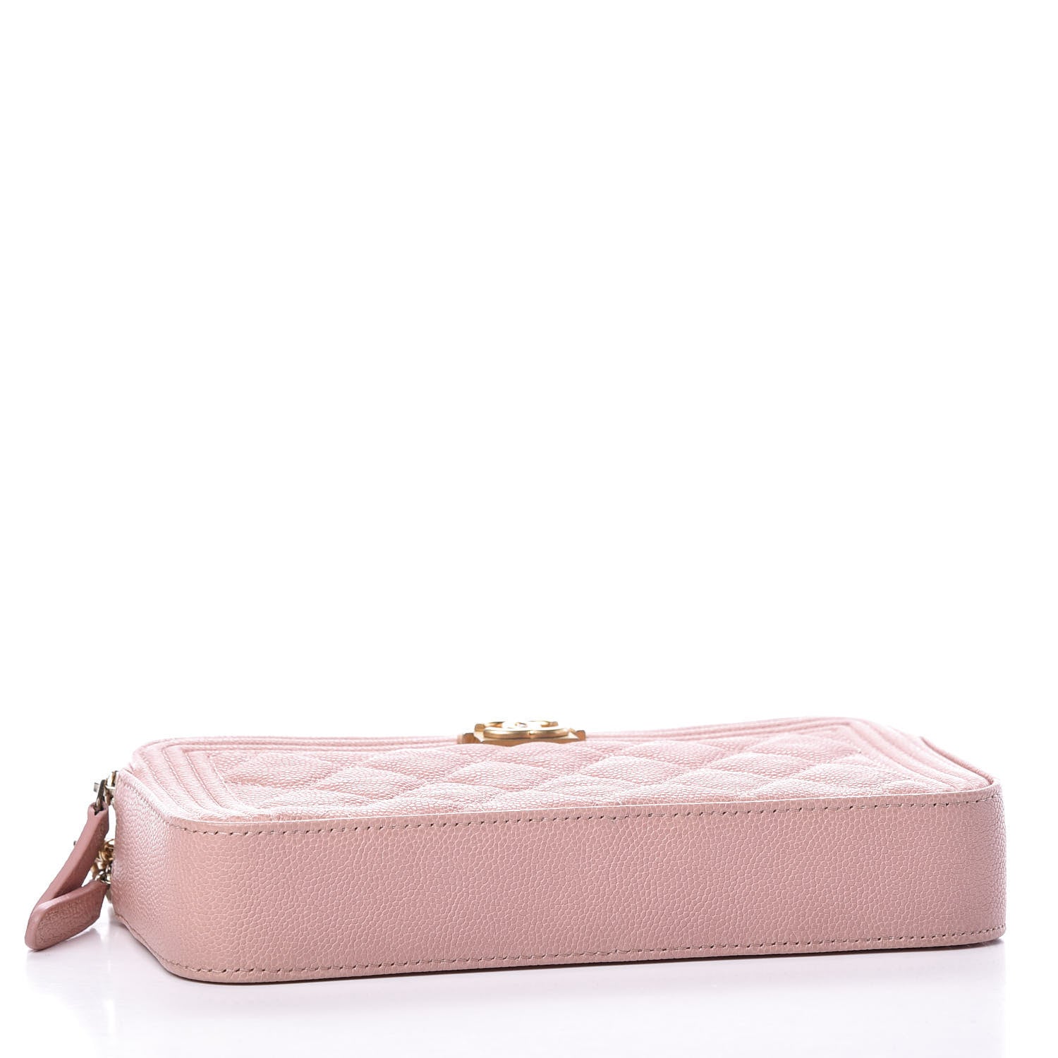 Chanel Caviar Quilted Small Boy Clutch With Chain Pink 3 of 11